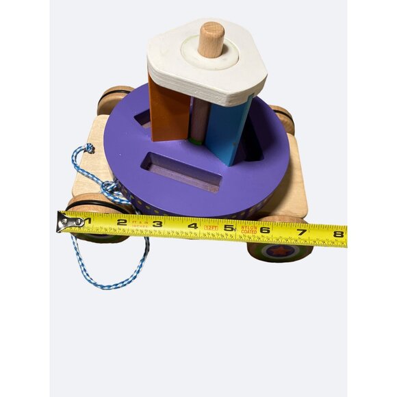 MELISSA & DOUG First Play Wooden Carousel Pull Toy - Picture 8 of 12